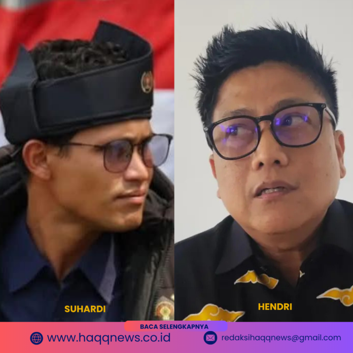 Kepala Diskominfo Kepri Hendri (kanan) dan Ketua PWI Tanjungpinang, Suhardi.